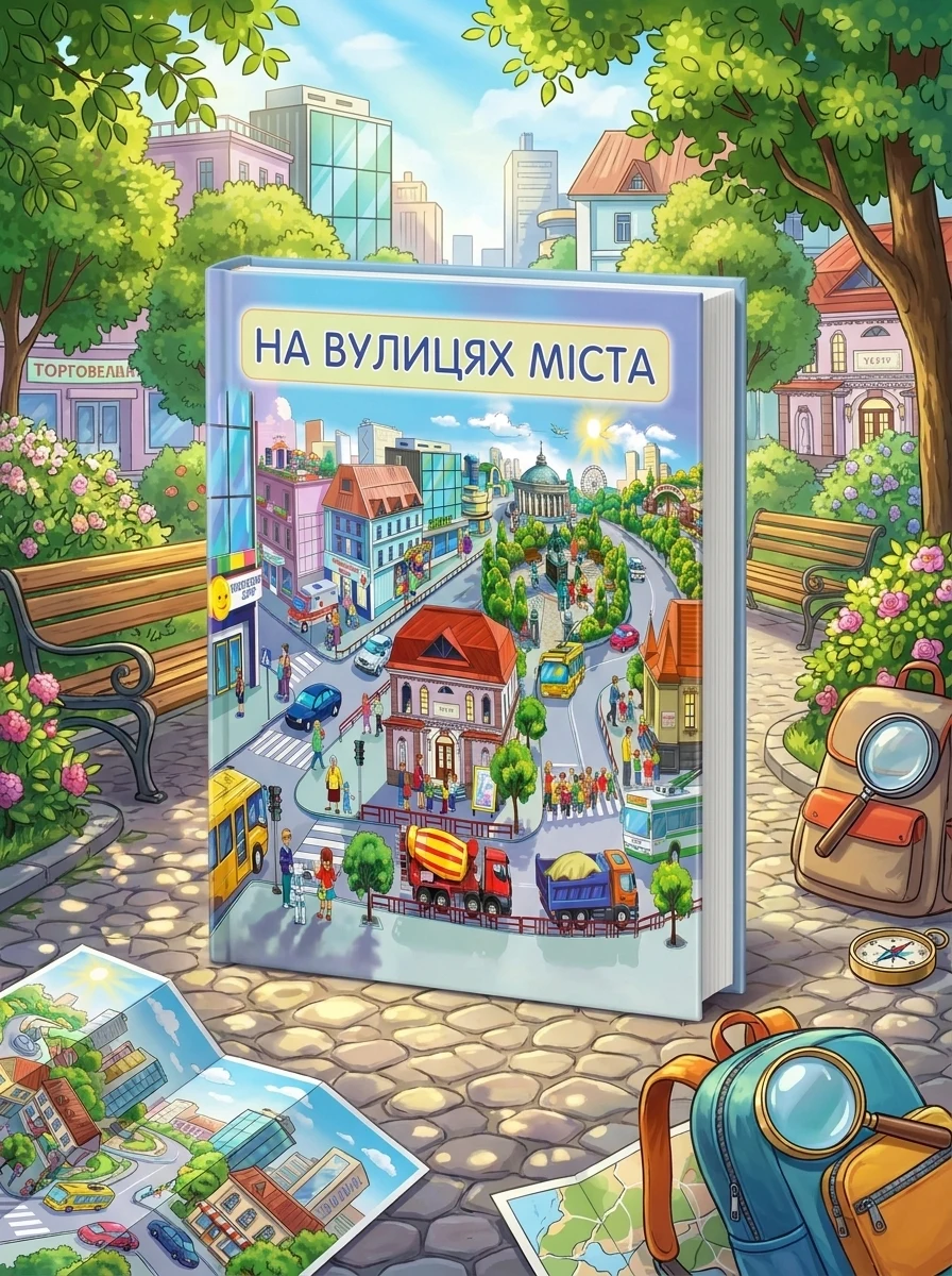 Прогулянки містом з розвагами та корисними завданнями. Комплект плакатів — Дитяча література