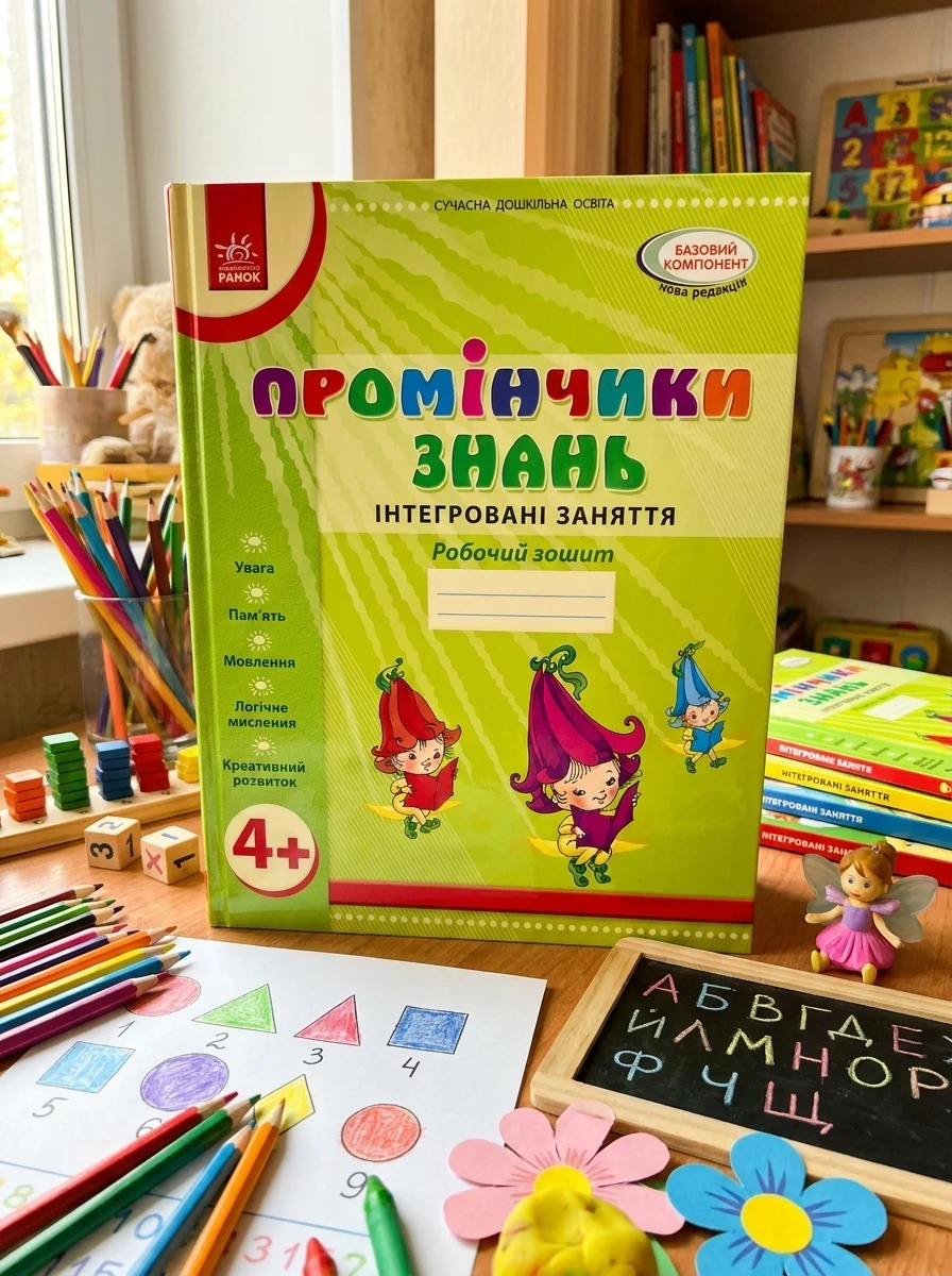 Промінчики знань 4+. Робочий зошит. Інтегровані заняття — Дитяча література