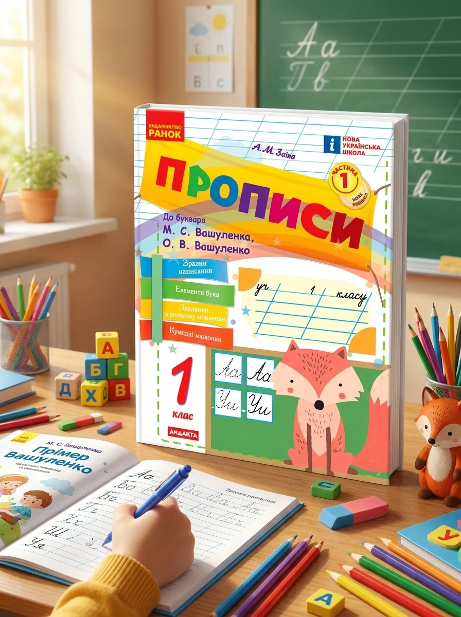 Прописи. 1 клас. До букваря М. Вашуленка, О. Вашуленко. У 2-х ч. Частина 1 — Вивчення мов