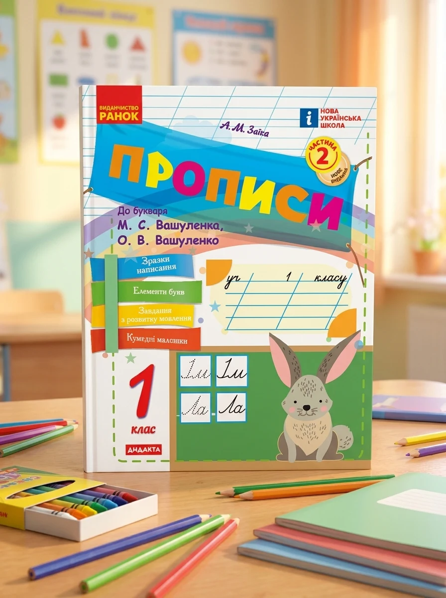 Прописи. 1 клас. До букваря М. Вашуленка, О. Вашуленко. У 2-х ч. Частина 2 — Вивчення мов