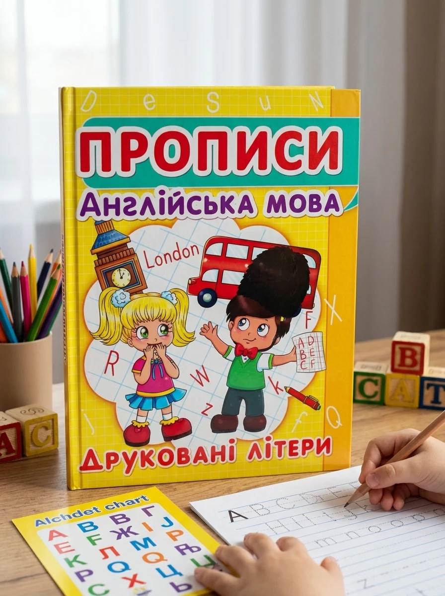 Прописи. Англійська мова. Друковані літери, — Вивчення мов
