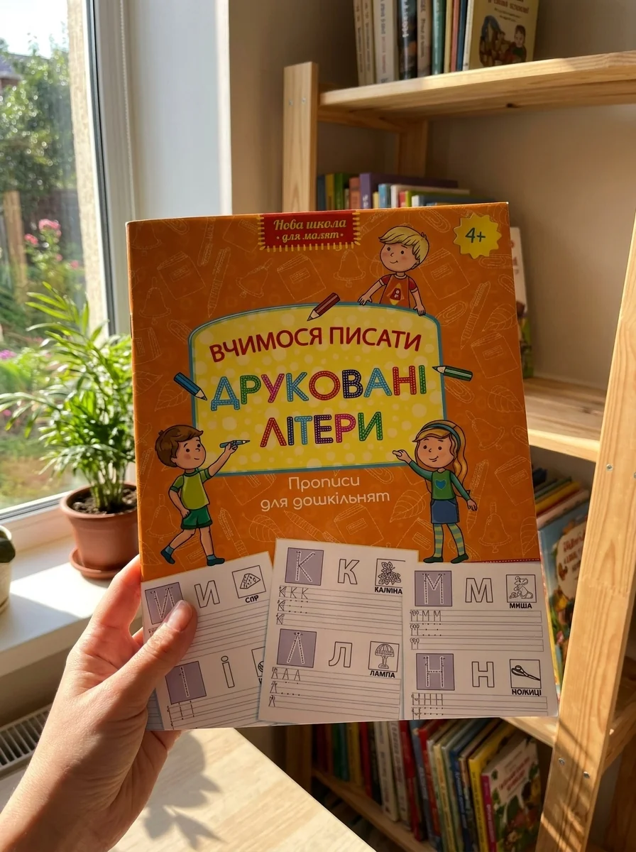 Прописи для дошкільнят. Вчимося писати друковані літери — Розвивальні книги