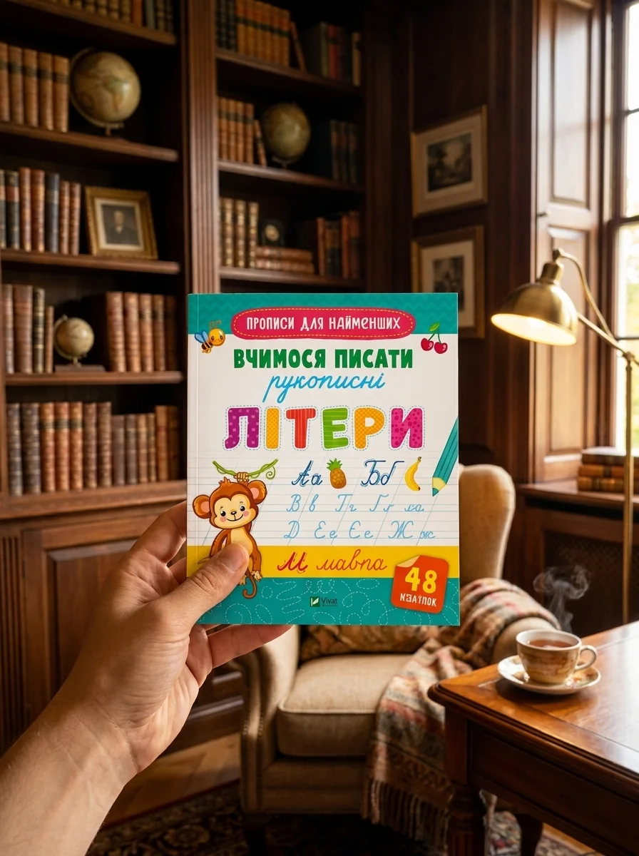 Прописи для найменших. Вчимося писати рукописні літери | купити книгу онлайн