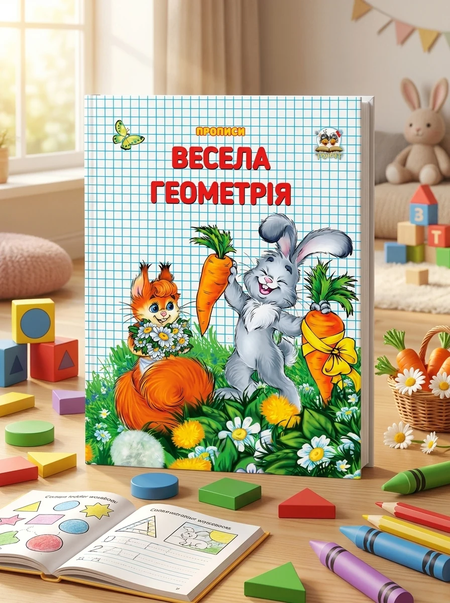 Прописи. Двоколірні. Весела геометрія — Вивчення мов