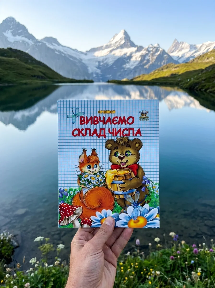 Прописи. Двоколірні. Вивчаємо склад числа — Лілія Гуменна, обкладинка
