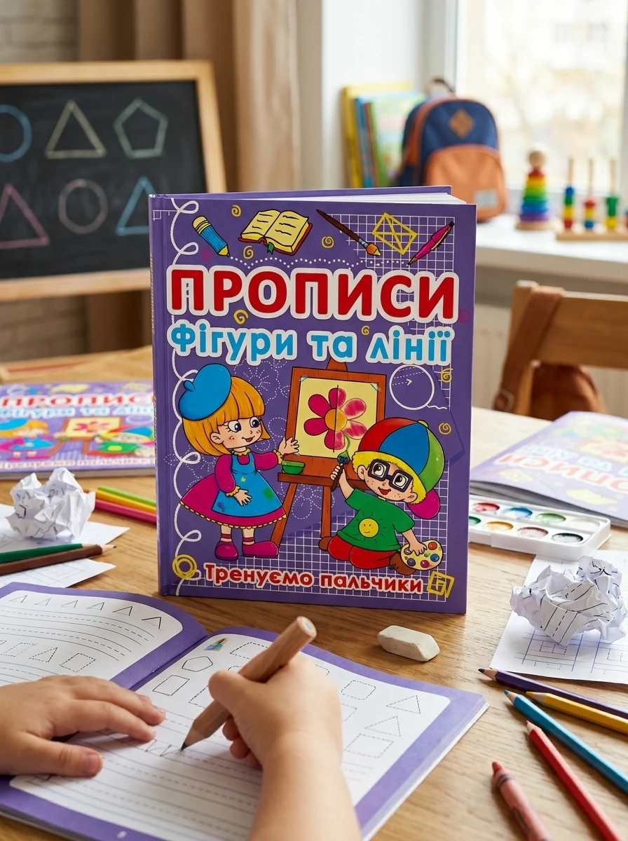 Прописи. Фігури та лінії. Тренуємо пальчики, — Дитяча література