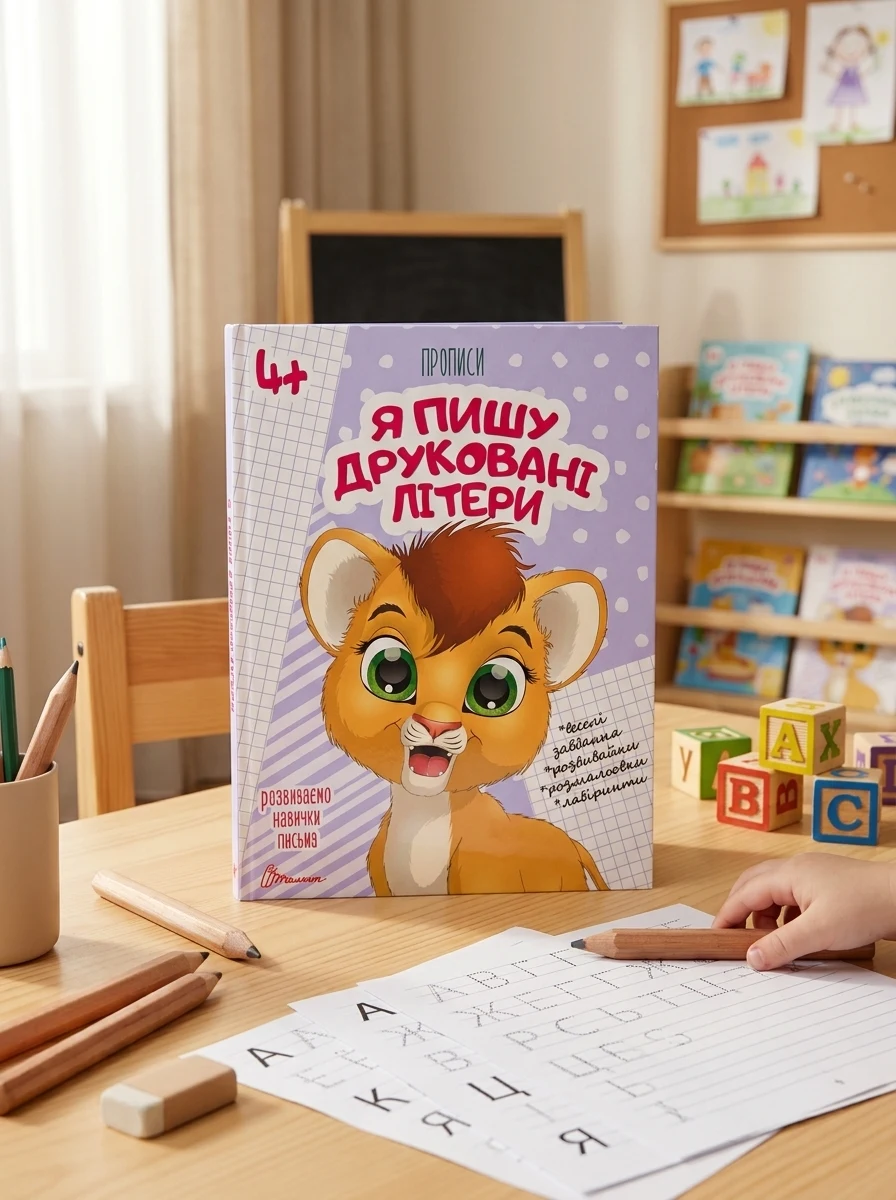 Прописи. Я пишу друковані літери 4+, — Вивчення мов