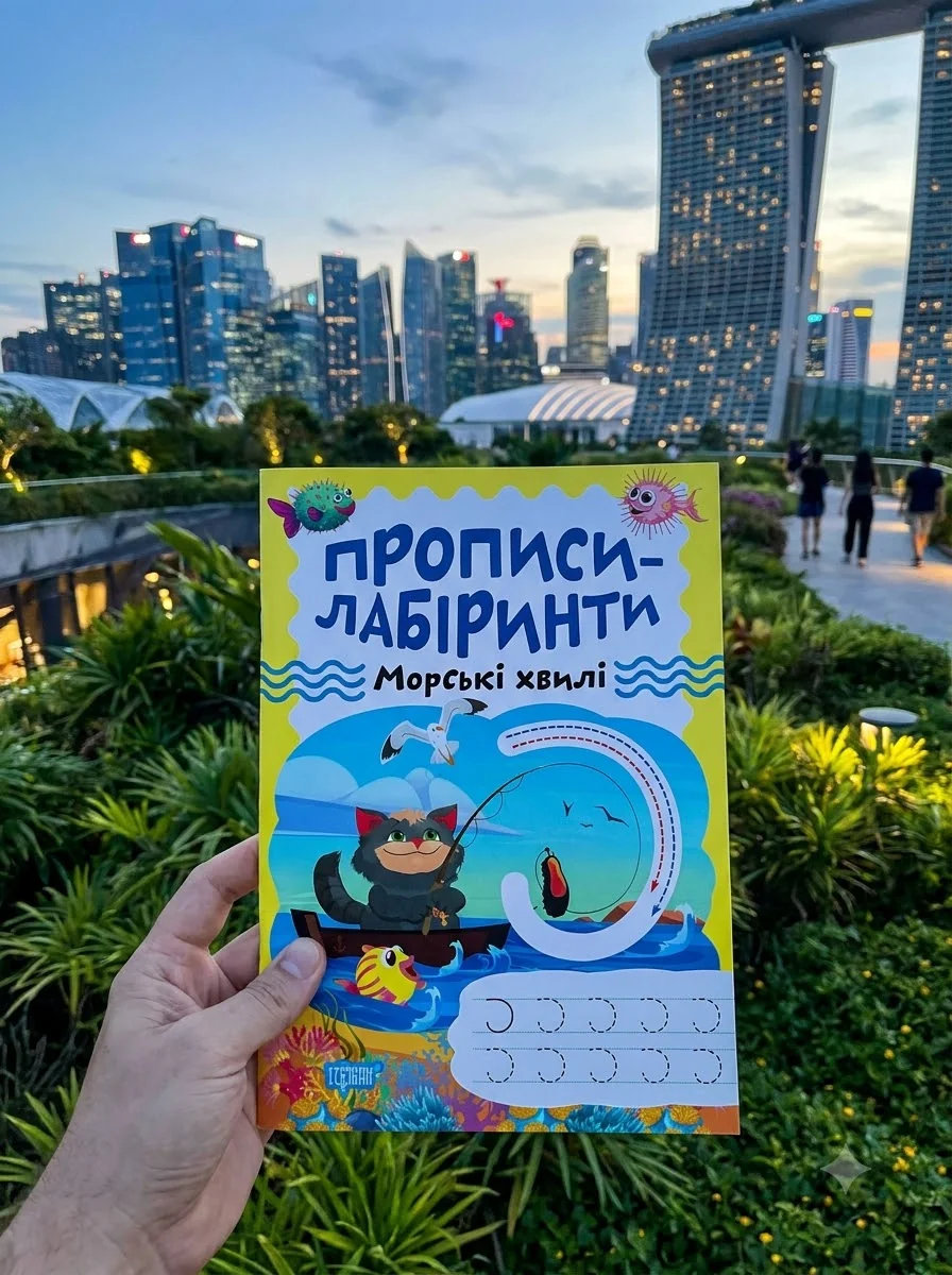 Прописи-лабіринти. Морські хвилі — Олександра Шипарьова, обкладинка