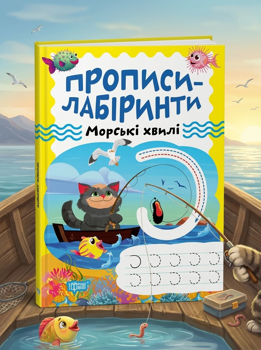 Прописи-лабіринти. Морські хвилі — Книги