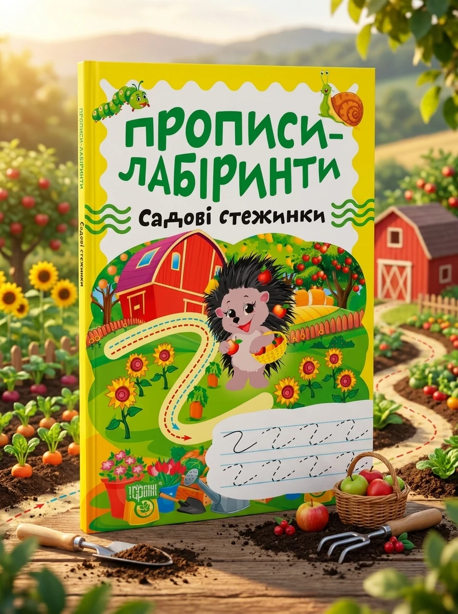 Прописи-лабіринти. Садові стежинки — Книги