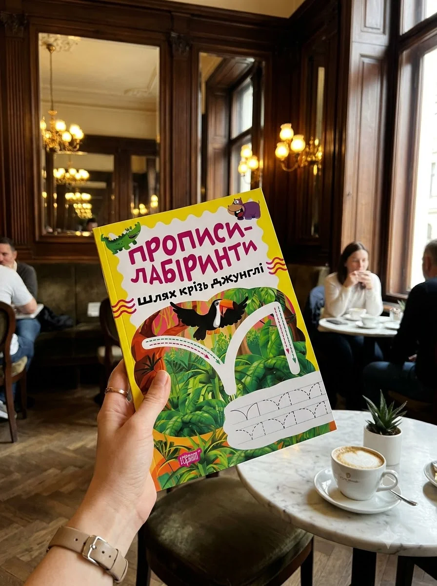 Прописи-лабіринти. Шлях крізь джунглі — Олександра Шипарьова, обкладинка