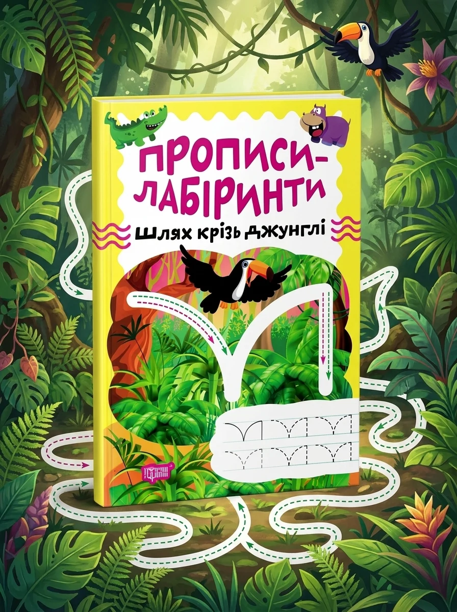 Прописи-лабіринти. Шлях крізь джунглі — Книги