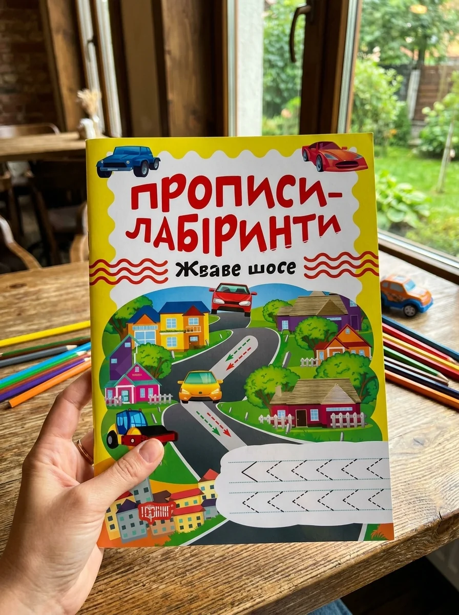 Прописи-лабіринти. Жваве шосе — Олександра Шипарьова, обкладинка