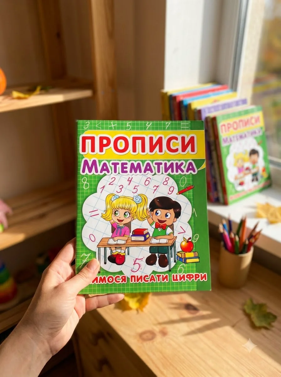 Прописи. Математика. Вчимося писати цифри — Дім, сім'я, релігія