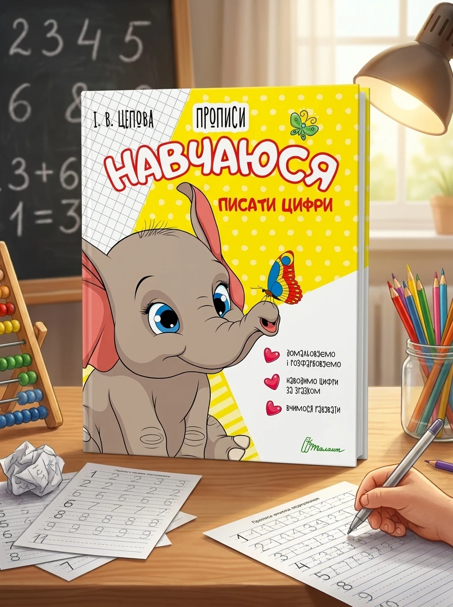 Прописи. Навчаюся писати цифри. Частина 4 — Дім, сім'я, релігія