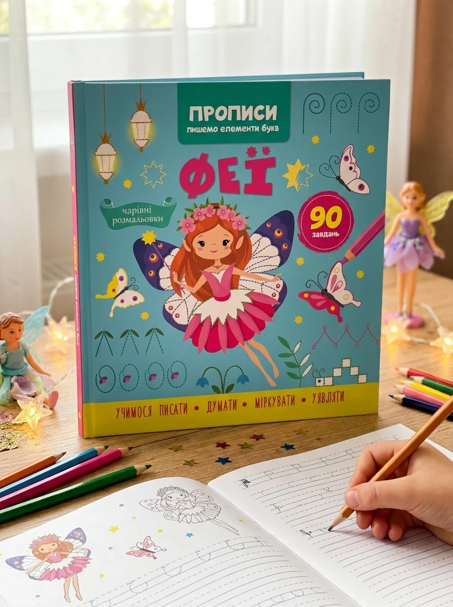 Прописи. Пишемо елементи букв. Феї, — Вивчення мов