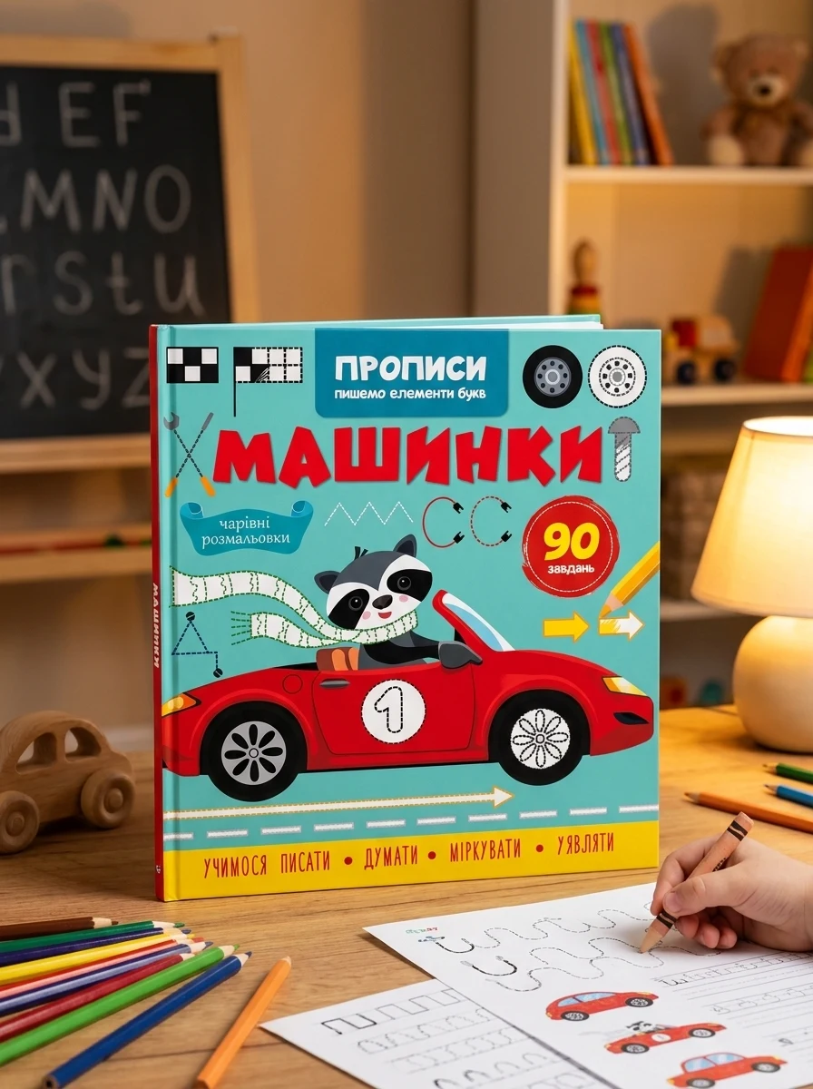 Прописи. Пишемо елементи букв. Машинки