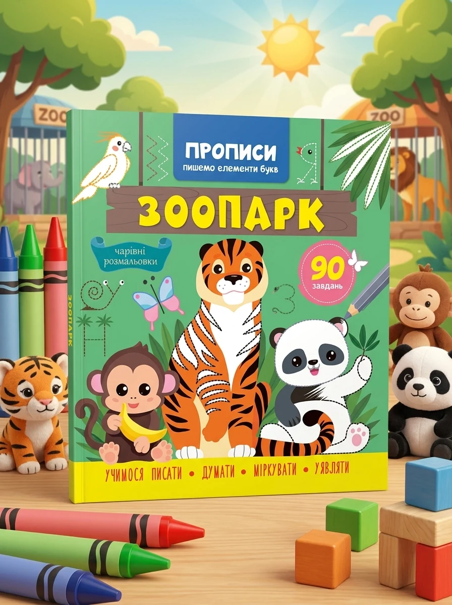 Прописи. Пишемо елементи букв. Зоопарк, — Вивчення мов