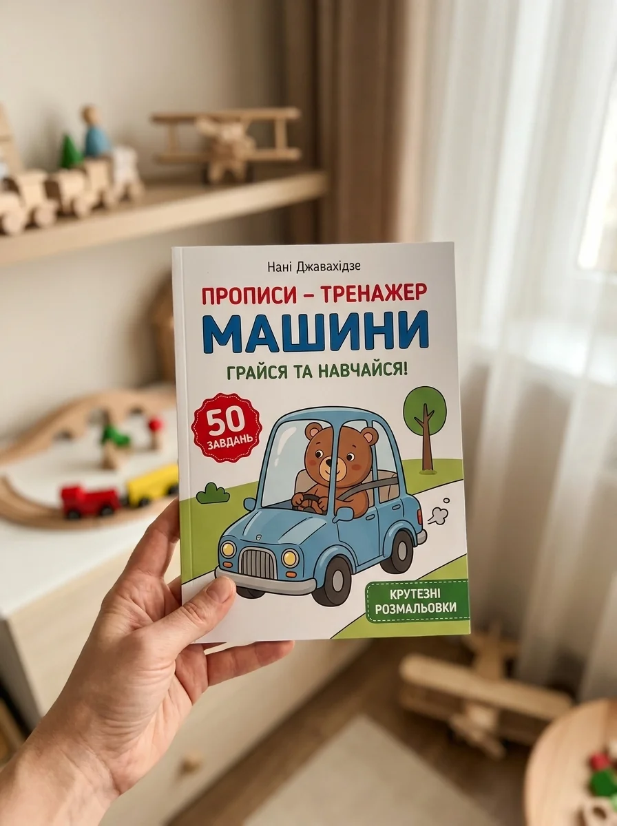 Прописи-тренажер. Машини — Розвивальні книги