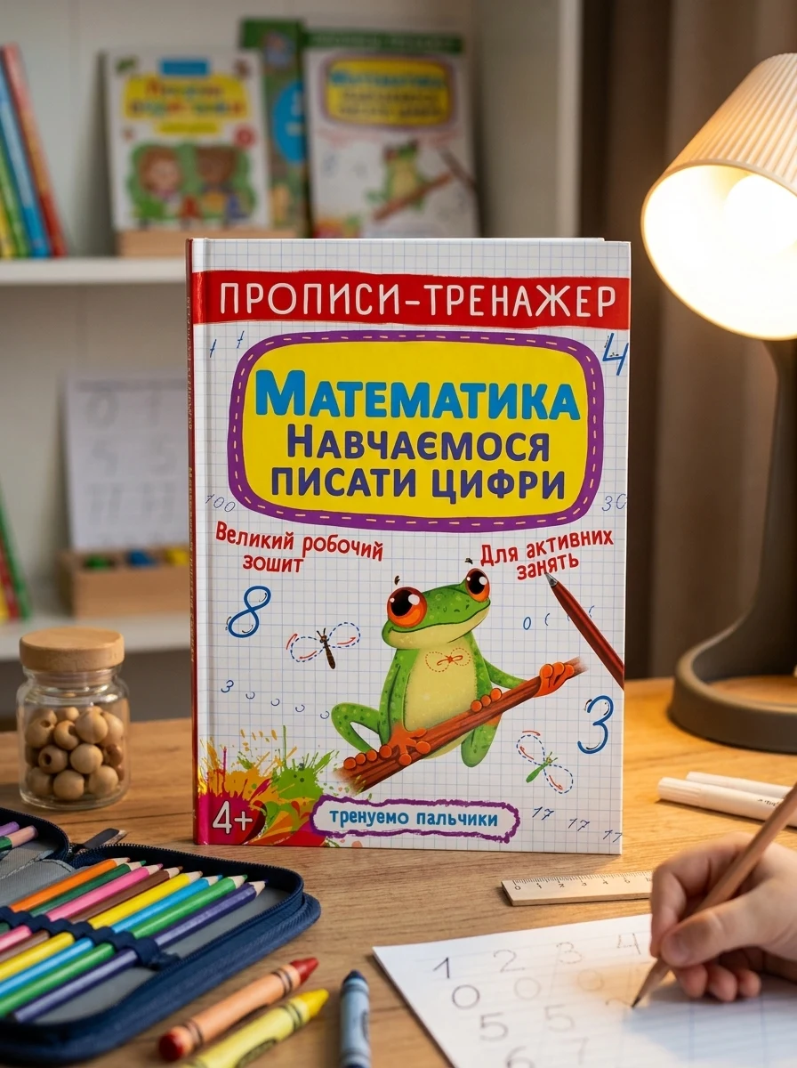 Прописи-тренажер. Математика. Навчаємося писати цифри, — Дитяча література