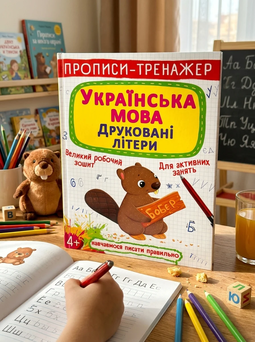 Прописи-тренажер. Українська мова. Друковані літери, — Вивчення мов