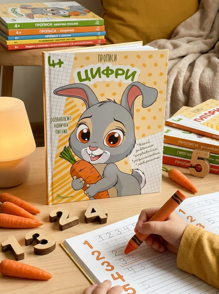 Прописи. Цифри 4+, — Дитяча література