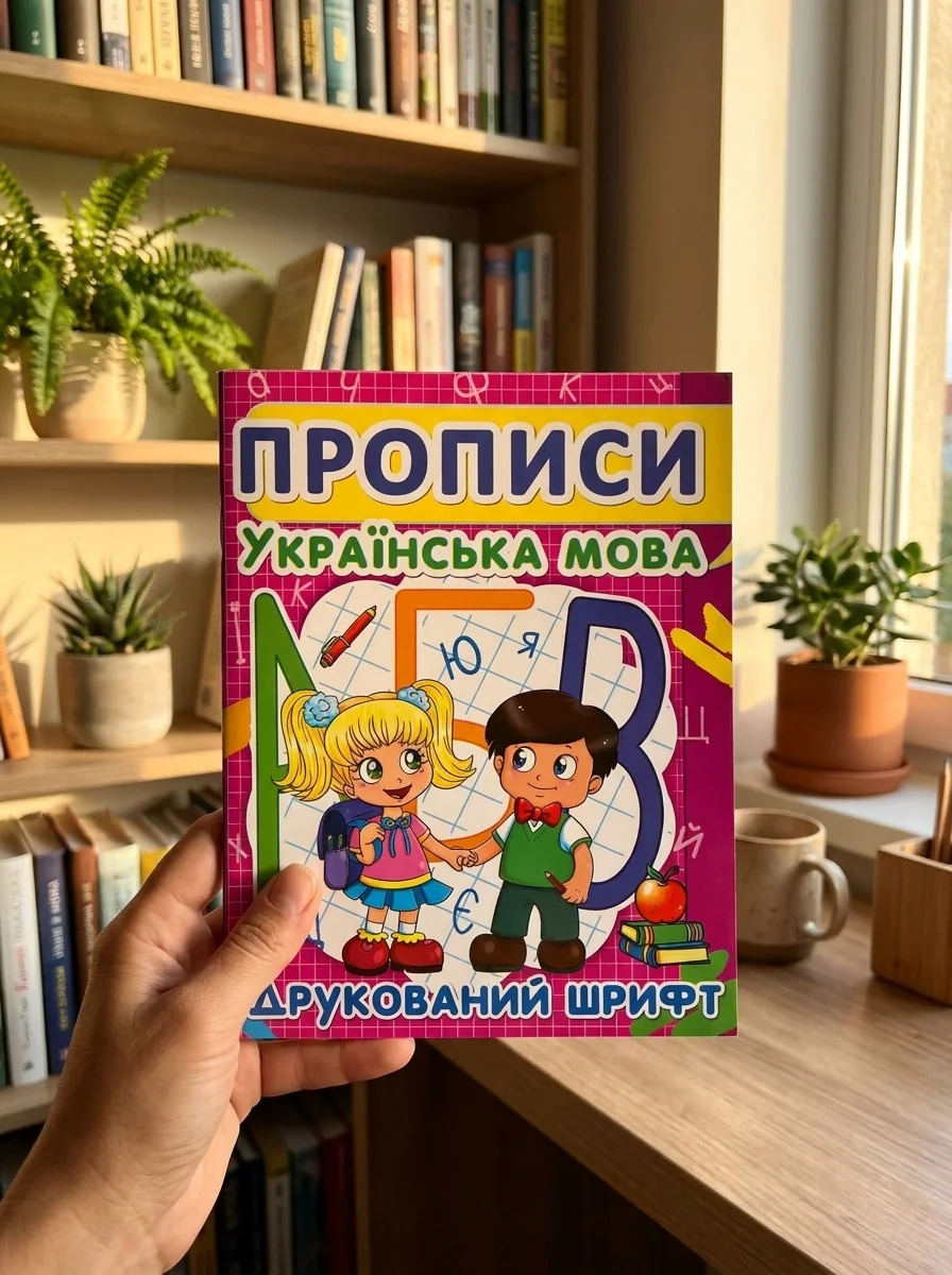Прописи. Українська мова. Друкований шрифт — Вивчення мов