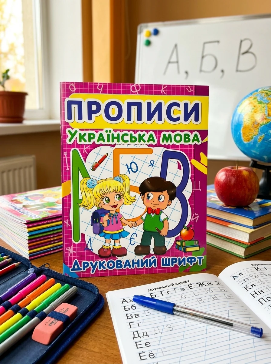 Прописи. Українська мова. Друкований шрифт, — Вивчення мов