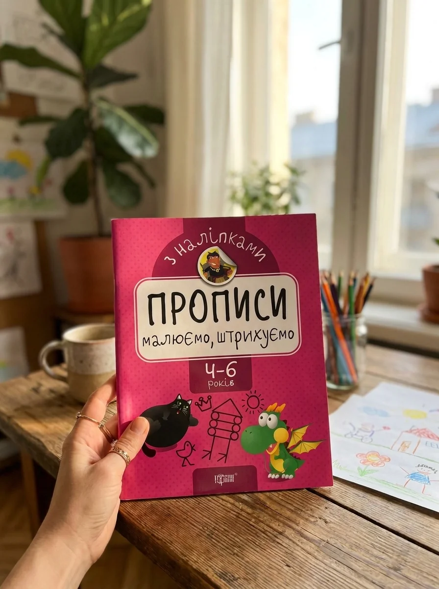 Прописи з наліпками. Малюємо, штрихуємо — Оксана Алліна, обкладинка