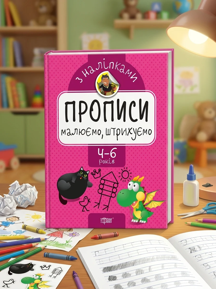 Прописи з наліпками. Малюємо, штрихуємо — Дитяча література