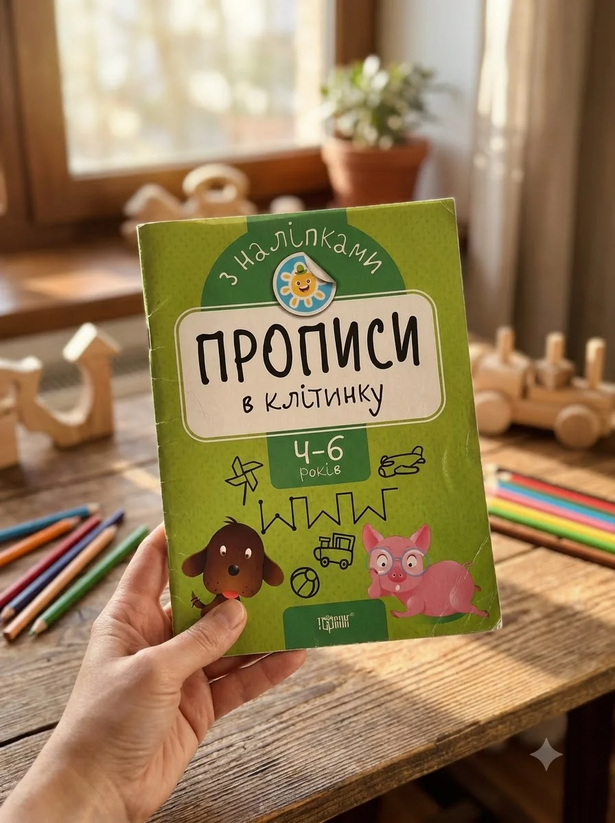 Прописи з наліпками. Прописи в клітинку — Книги