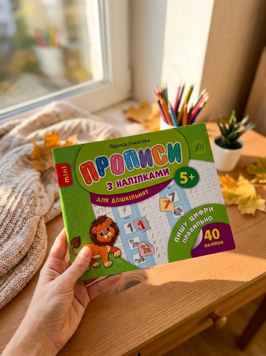 Прописи з наліпками для дошкільнят. Пишу цифри правильно — фото 2
