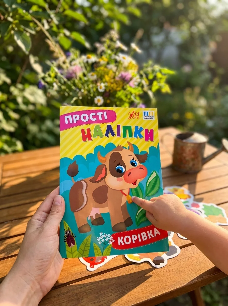 Прості наліпки. Корівка — Дитяча література