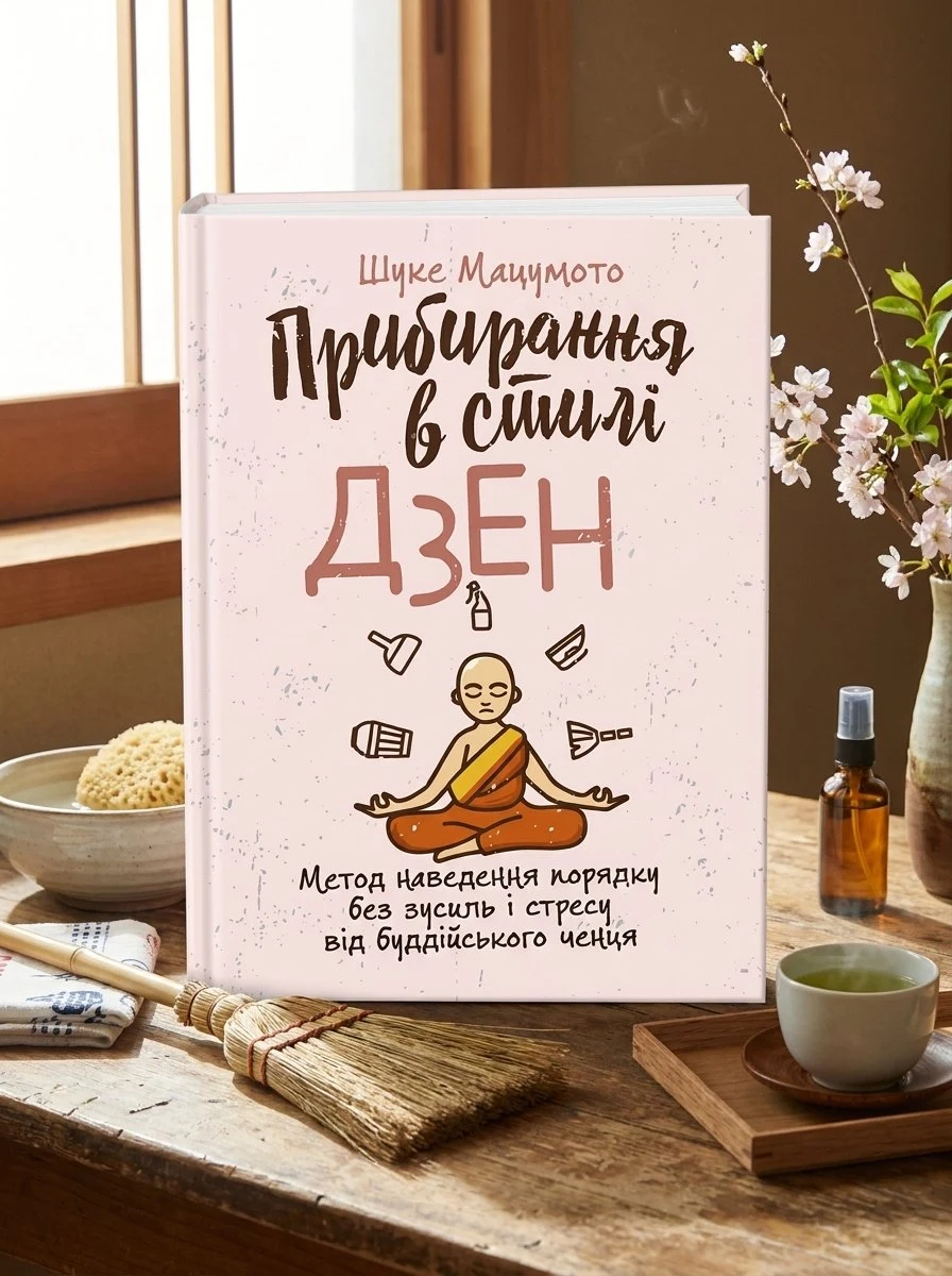 Прибирання в стилі дзен. Метод наведення порядку без зусиль і стресу від буддійського ченця — Шуке Мацумото, обкладинка