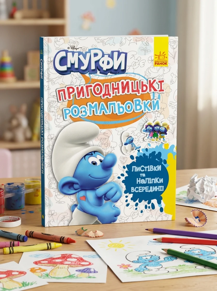 Пригодницькі розмальовки. Смурфи. Фантастичні бешкетники