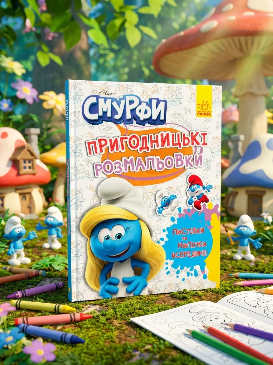 Пригодницькі розмальовки. Смурфи. Яскрава вечірка — Дитяча література