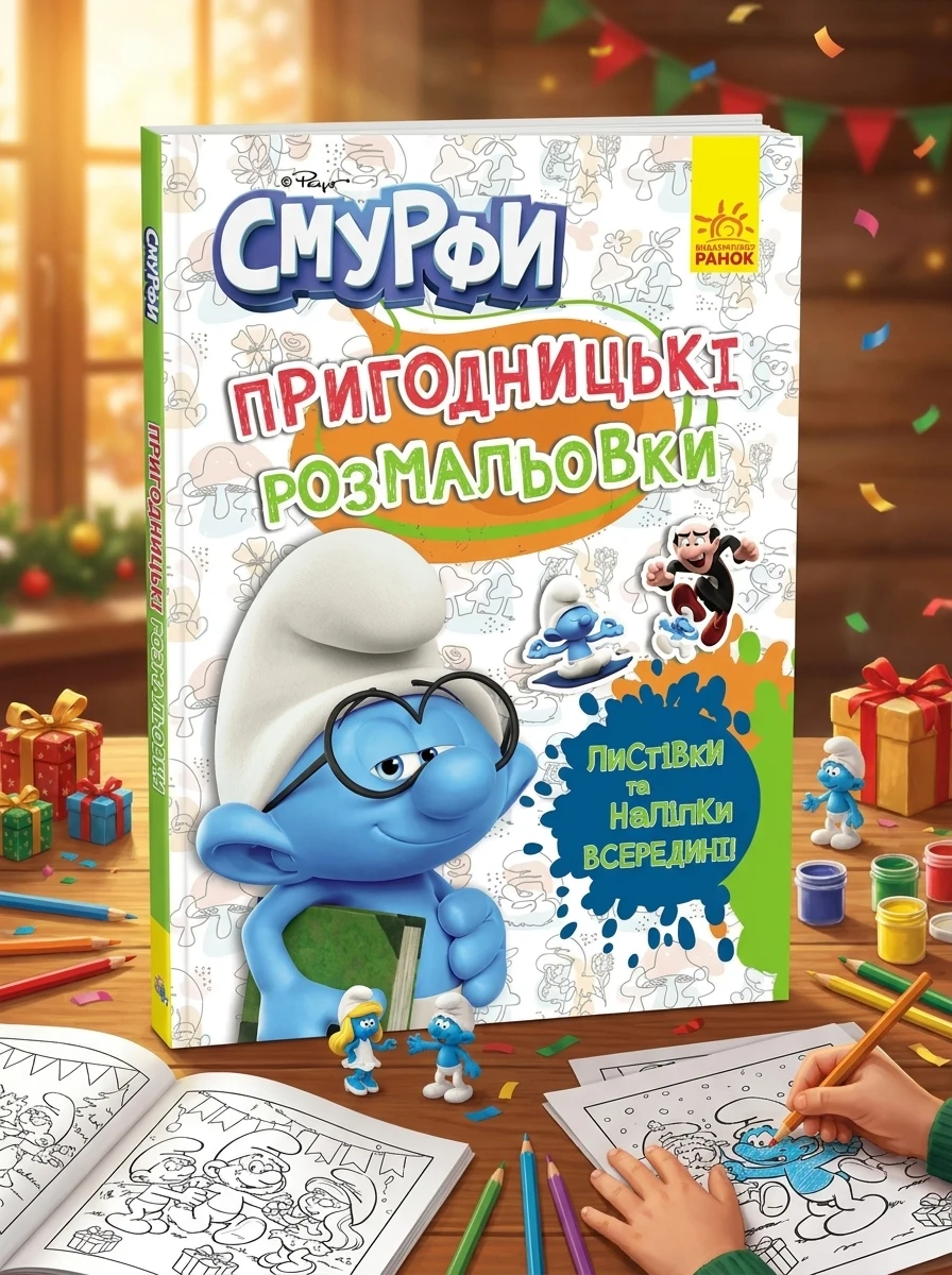 Пригодницькі розмальовки. Смурфи. Кольорове свято — Художня література