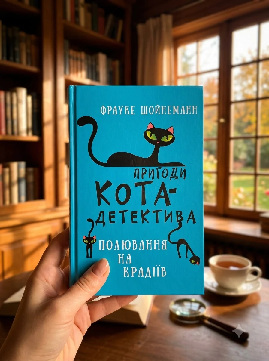 Пригоди кота-детектива. Книга 3. Полювання на крадіїв — Фрауке Шойнеманн, обкладинка
