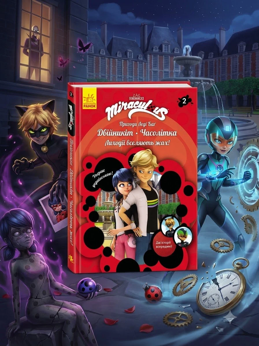 Пригоди Леді Баґ. Двійникіт і Часолітка. Книга 2 — Zagtoon Method Animation, обкладинка