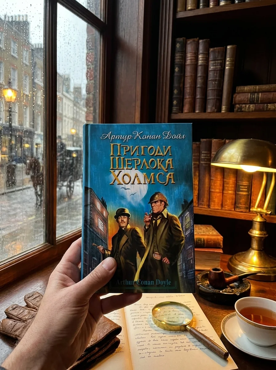 Пригоди Шерлока Холмса — Артур Конан Дойл, обкладинка