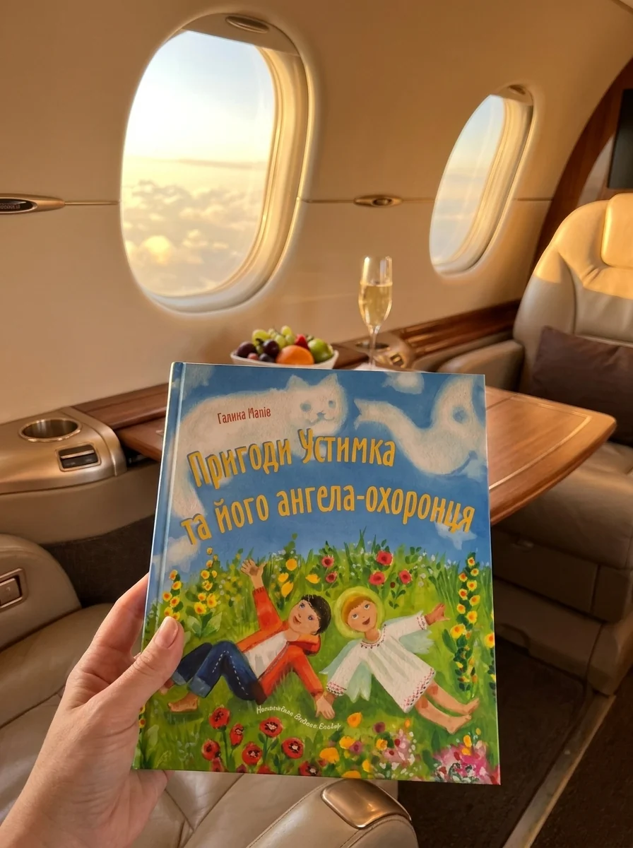 Пригоди Устимка та його ангела-охоронця — Манів Галина, обкладинка