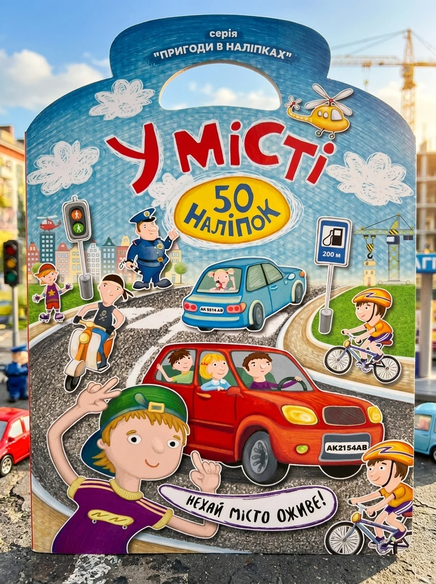 Пригоди в наліпках. У місті — Книги