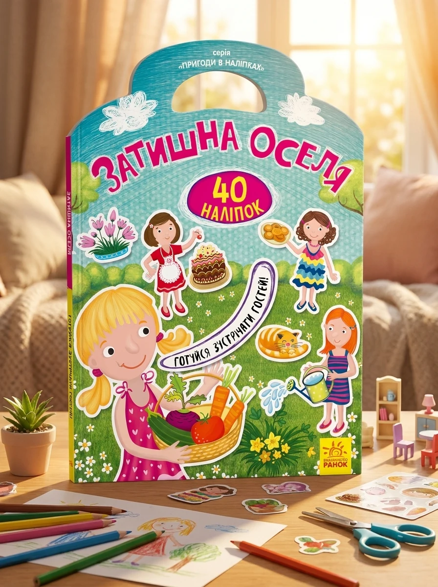 Пригоди в наліпках. Затишна оселя, — Дитяча література