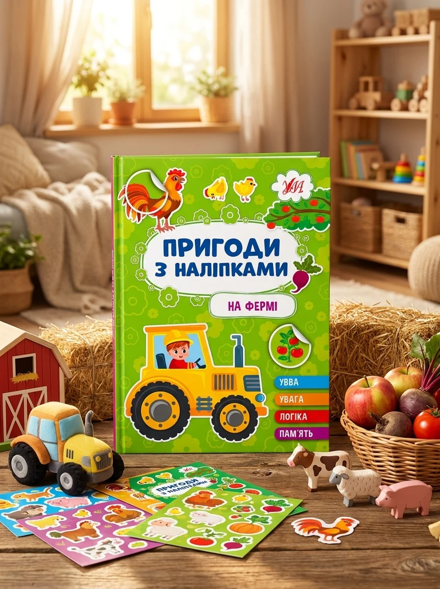 Пригоди з наліпками. На фермі
