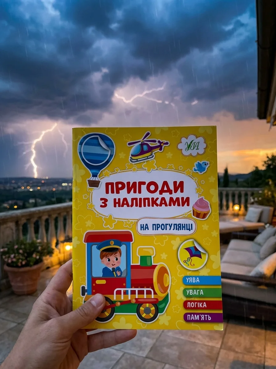 Пригоди з наліпками. На прогулянці — Дитяча література