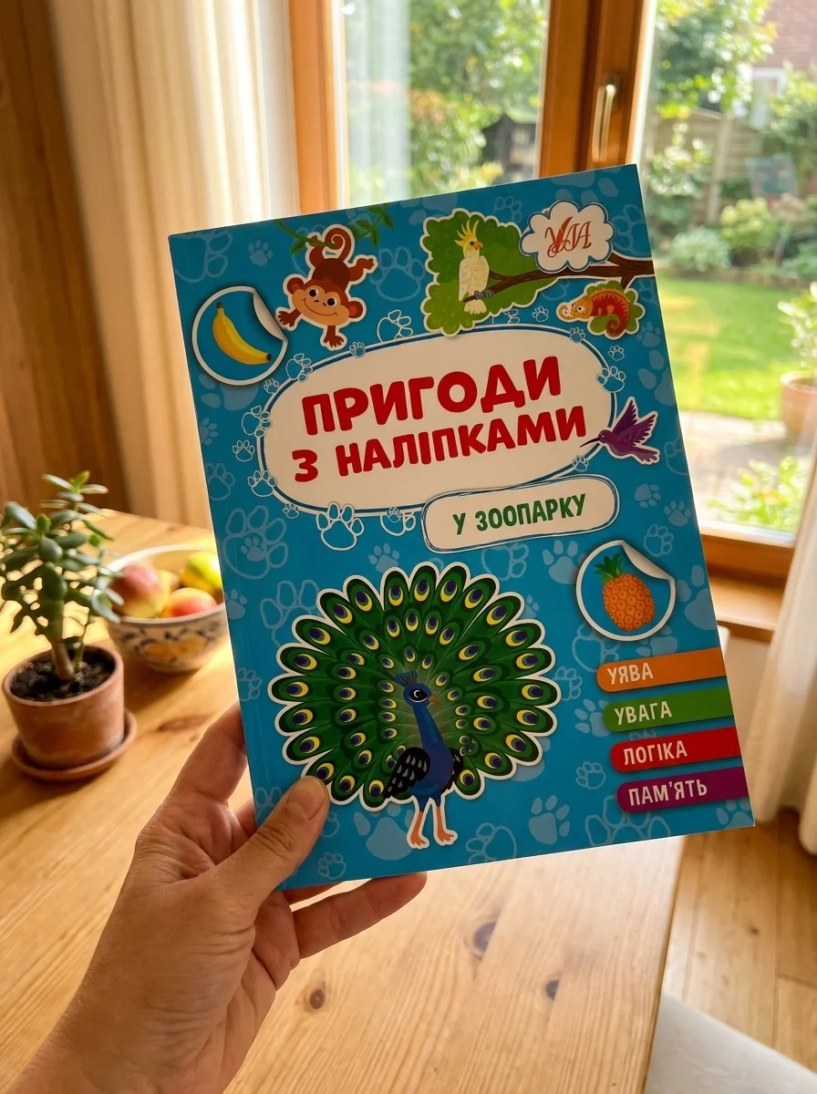 Пригоди з наліпками. У зоопарку — Дитяча література