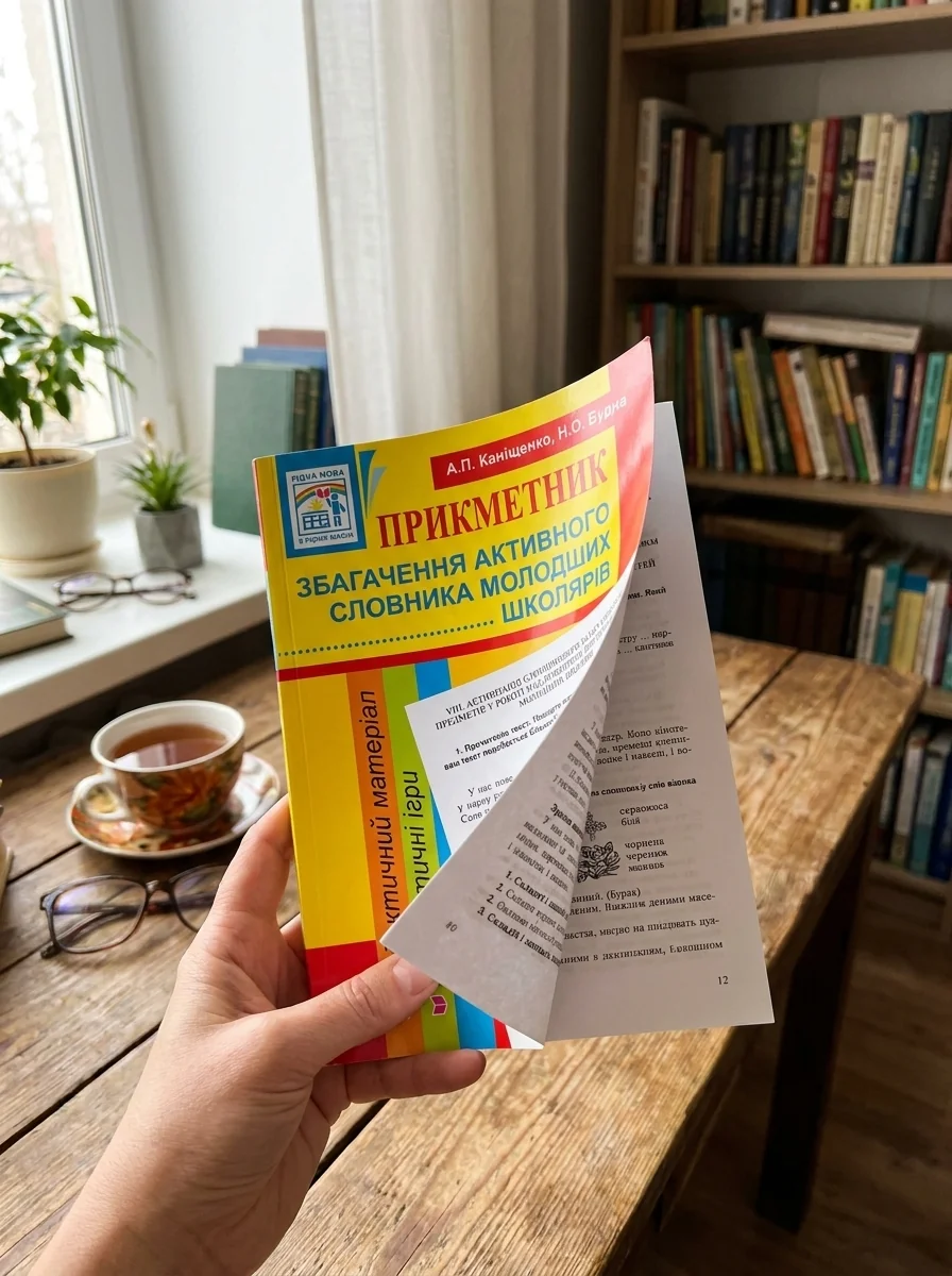 Прикметник. Збагачення активного словника молодших школярів. Дидактичний матеріал. 1-4 класи — Наталя Будна, обкладинка