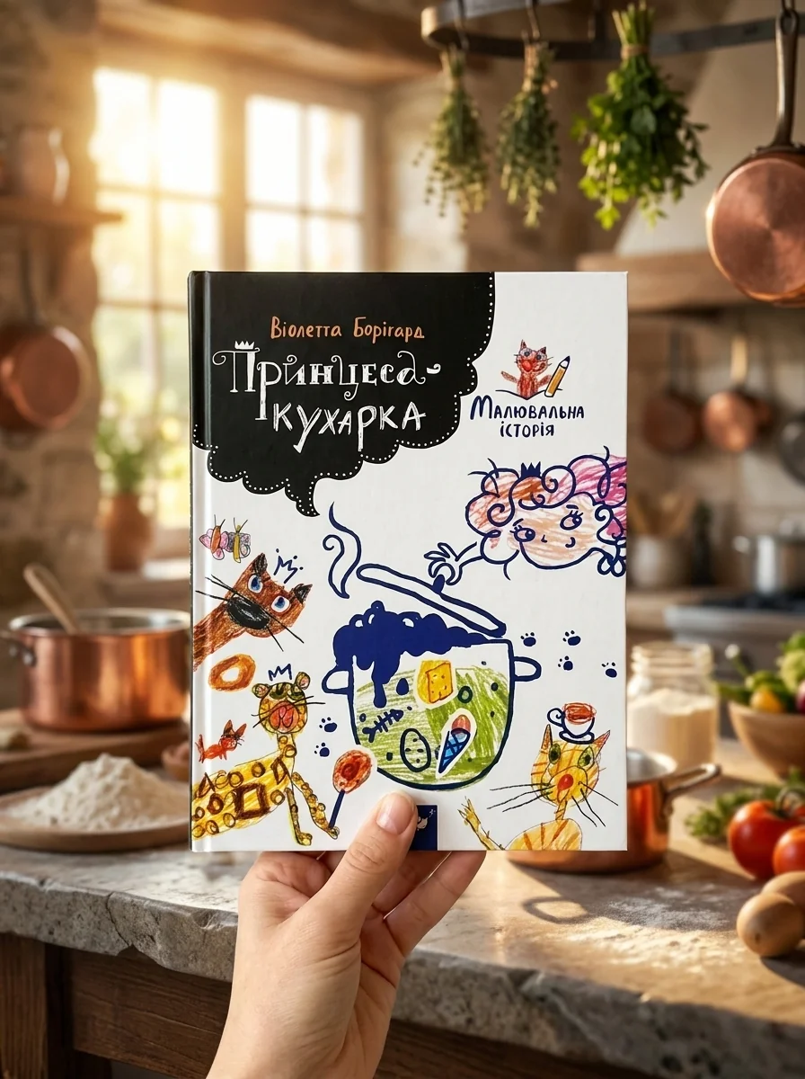Принцеса-кухарка — Розмальовки для дітей