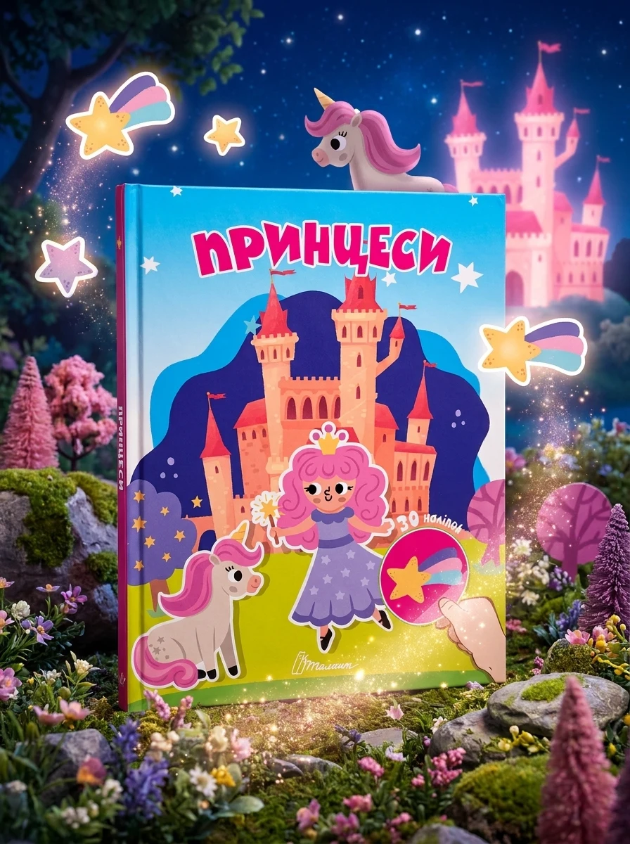 Принцеси. 30 наліпок — Книги