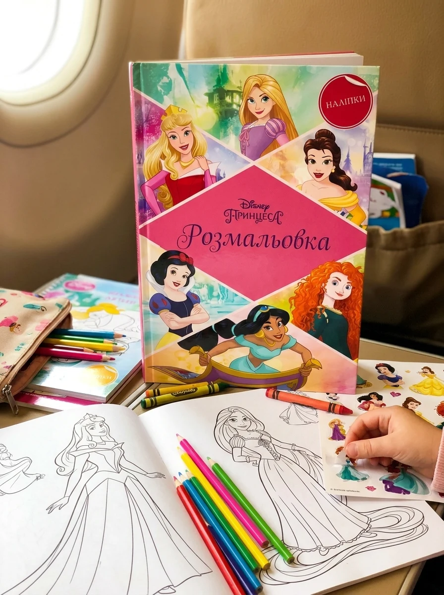 Принцеси. Розмальовка з наліпками, — Дитяча література
